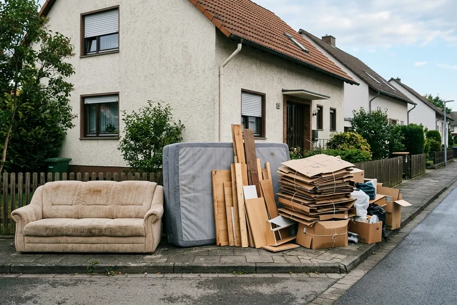 Sperrmüll entsorgen: Was gehört dazu, was nicht? (KI-Beispielbild)